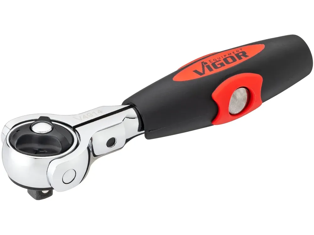 Rychlé odeslání - Mini ráčna 1/4" s přestavitelnou T rukojetí, Vigor - V4914