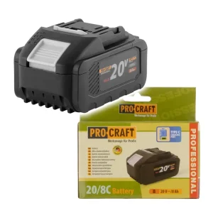 Baterie akumulátorová 20V Li-ion, 8000mAh USB Type C Procraft 20/8C 20/8C | Outlet