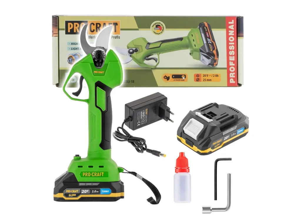 Už jen pár kusů - Aku nůžky na větve Procraft ES25Li ES25Li