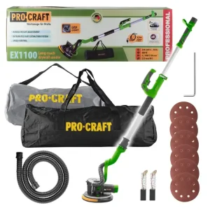 Bruska na sádrokarton s vysavačem Procraft EX1100 EX1100 - Extra sleva
