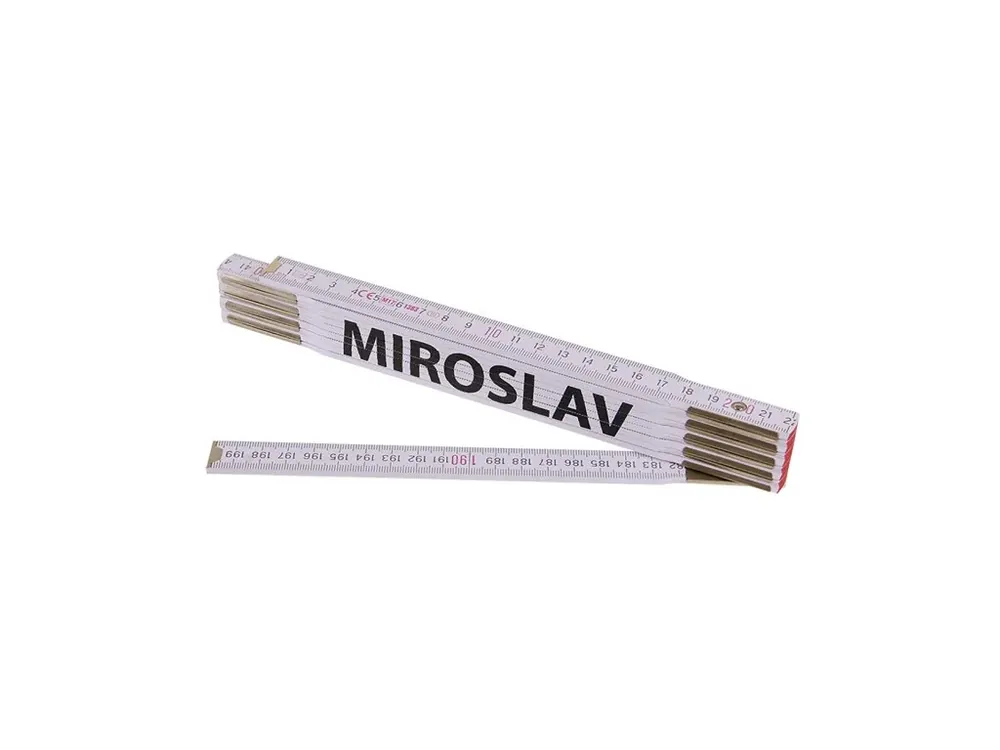 Metr skládací 2m MIROSLAV (PROFI,bílý,dřevo) | Velmi žádaný produkt