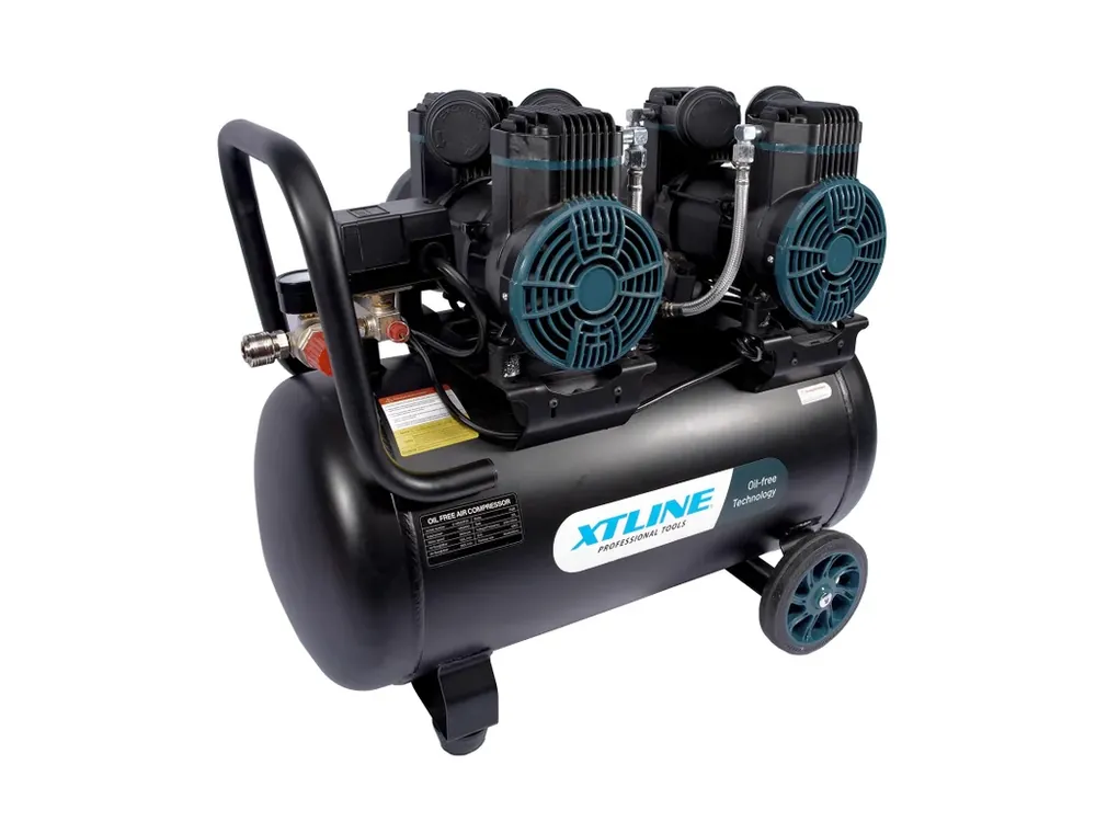 XTLINE Kompresor bezolejový 2x1450 W, 50 l | Rychlé doručení
