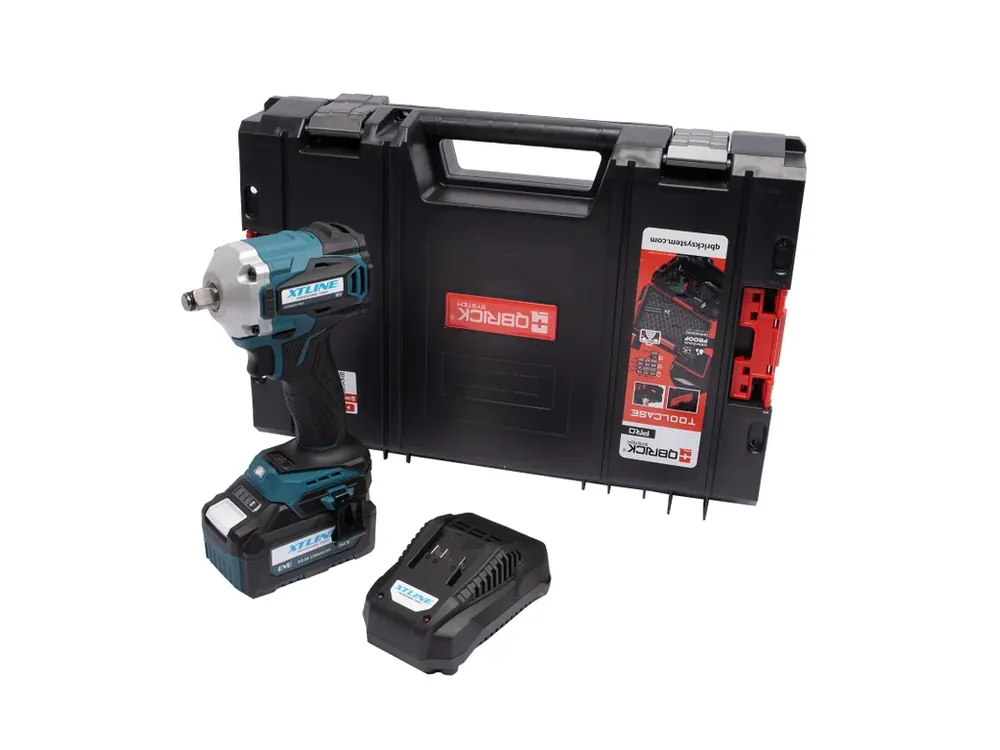 XTLINE Aku rázový utahovák na 1/2" hlavice bezuhlíkový 18 V, 400 Nm + baterie 5.0 Ah + nabíječka 3.5 A + box - Snadné objednání