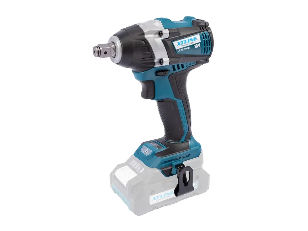 XTLINE Aku rázový utahovák na 1/2" hlavice bezuhlíkový 18 V, 300 Nm - Poslední kus