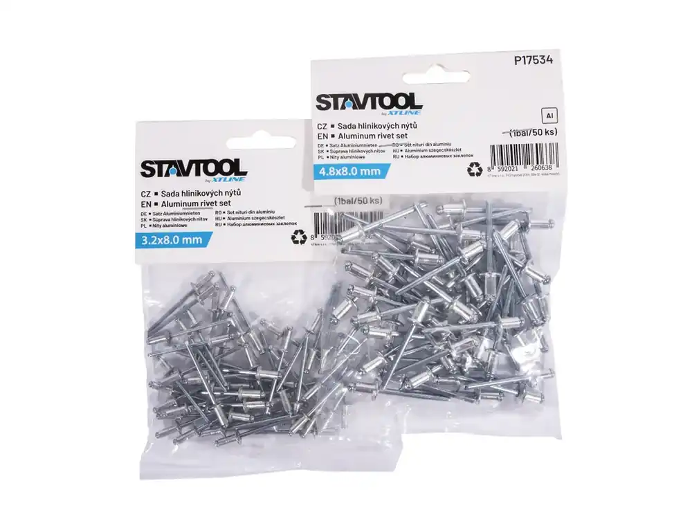 STAVTOOL Sada hlinikových nýtů 4,8x6 mm (1bal/50ks) | Vrácení zdarma