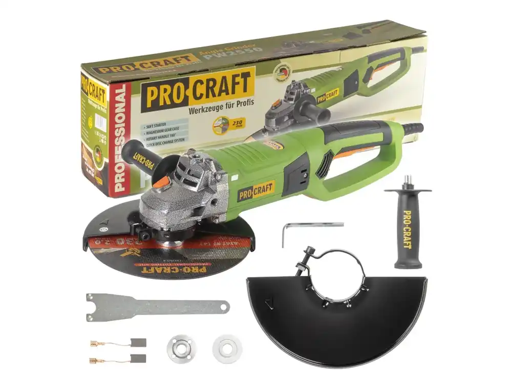 Bruska úhlová Procraft PW2550, 230mm PW2550 - Pospěšte si
