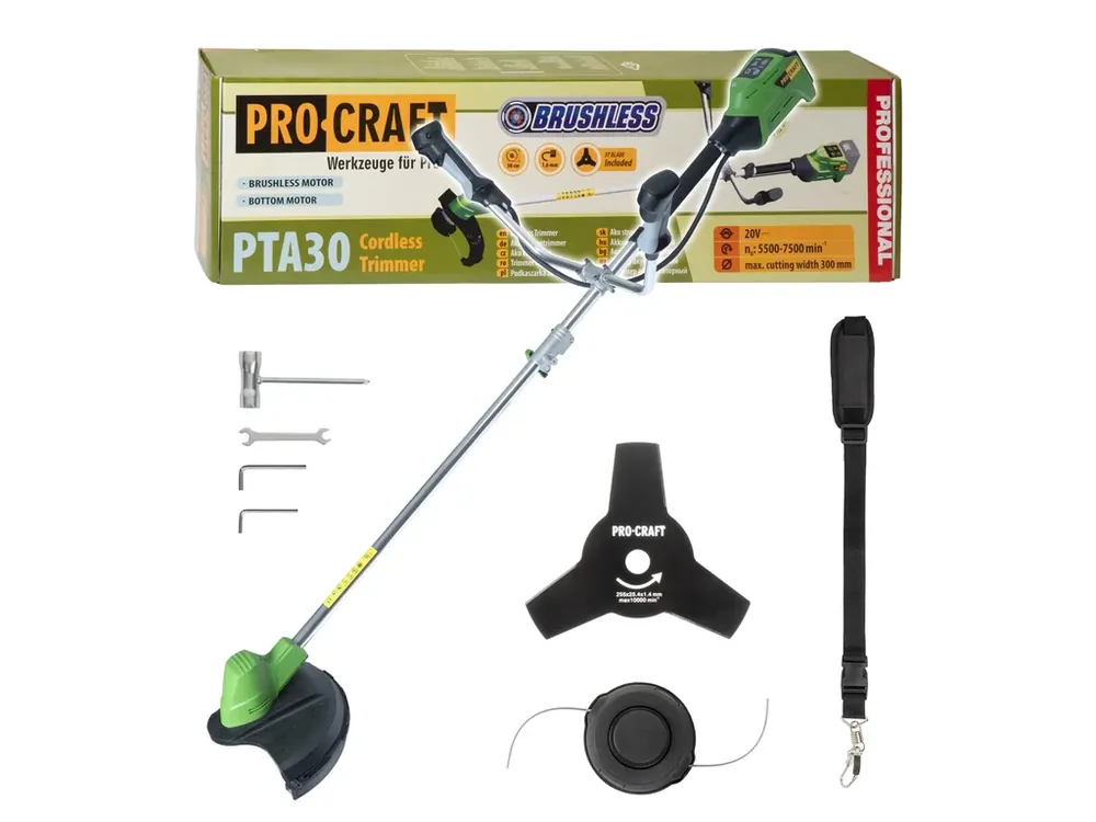 Aku křovinořez Procraft PTA30 (bez baterie a nabíječky) PTA30 | Výprodej