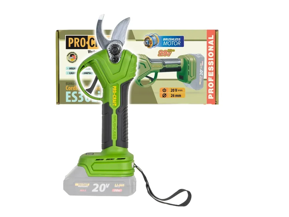Pořiďte si nyní - Aku nůžky na větve Procraft ES30Libb (bez baterie a nabíječky) ES30Libb