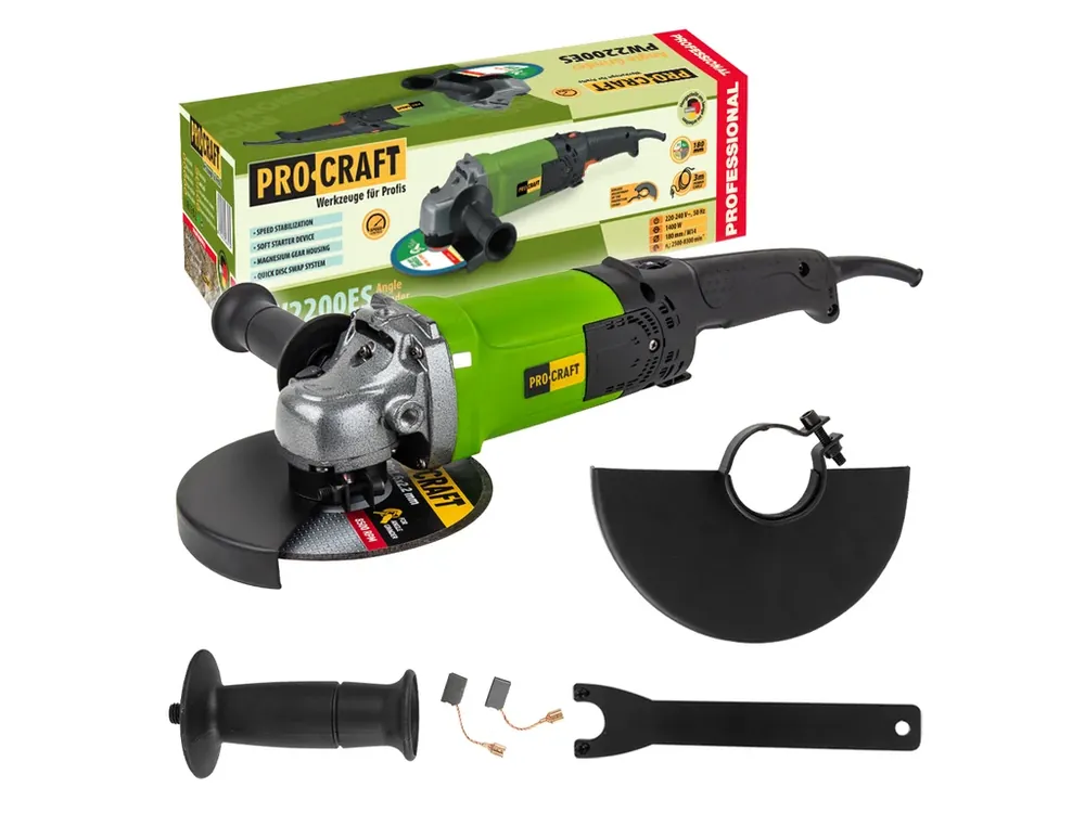 Výhodná cena | Bruska úhlová Procraft PW2200ES (PW1400ES), 180mm PW2200ES