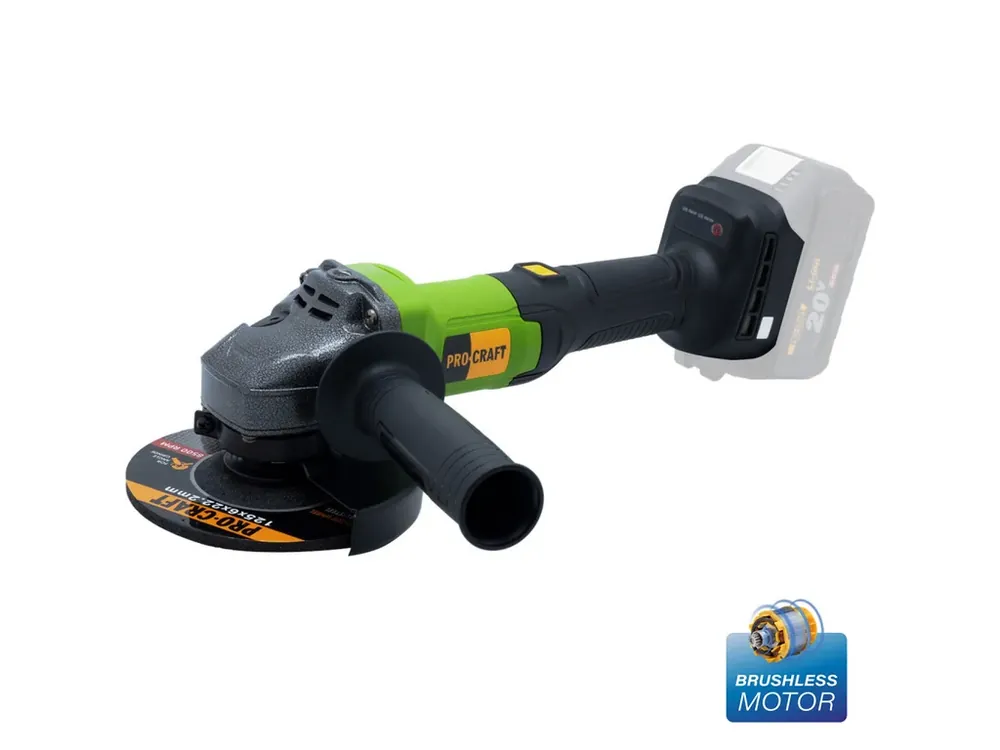 Aku úhlová bruska Procraft PGA20bb (bez baterie a nabíječky), 125mm PGA20 bb | Výhodná nabídka