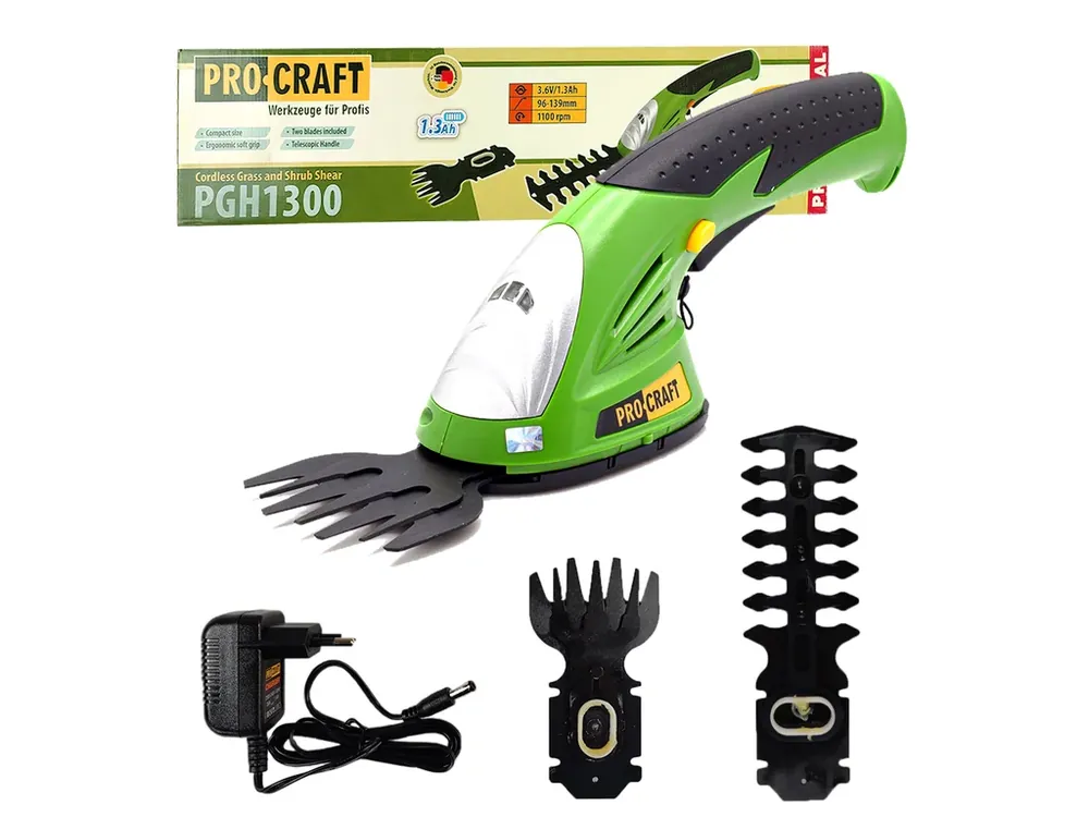 Velmi žádaný produkt | Aku nůžky na trávu Procraft PGH1300 PGH1300