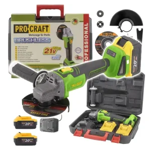 Aku úhlová bruska Procraft PWA216, 125mm PWA216 | Výhodná cena