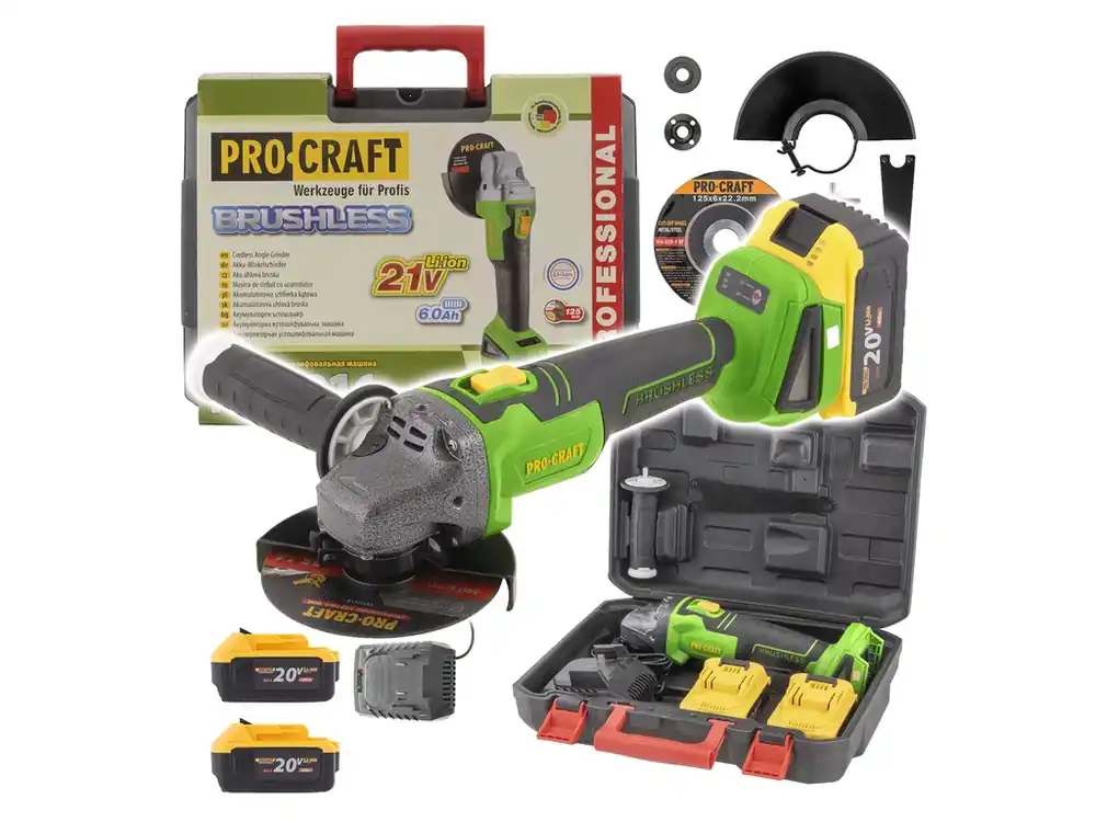 Aku úhlová bruska Procraft PWA216, 125mm PWA216 | Výhodná cena