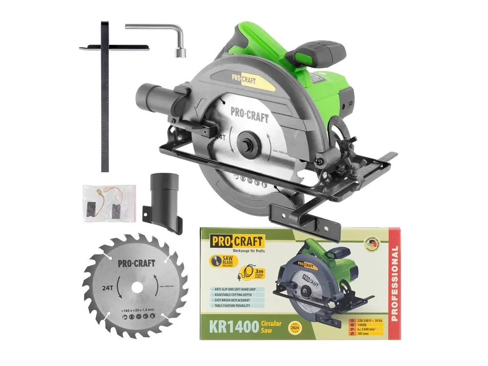 Nyní k dispozici - Pila kotoučová PROCRAFT KR1400, 185mm KR1400
