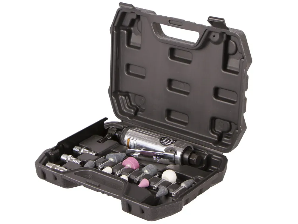 Pneumatická přímá bruska, 1/4", sada 16 ks - HTA830301 - Top produkt