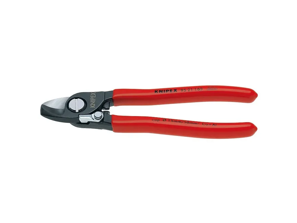 Kabelové nůžky s otevírací pružinou potaženo plastem 165 mm - 9521165 | Novinka