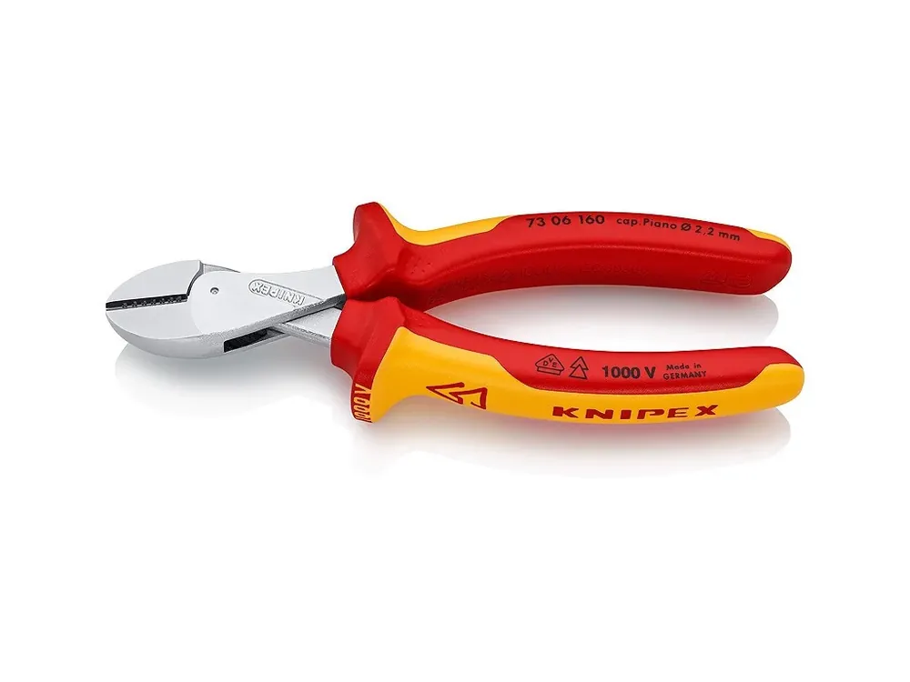 Boční štípací kleště KNIPEX X-Cut ® chromované 160 mm - 7306160 - Rychlá expedice