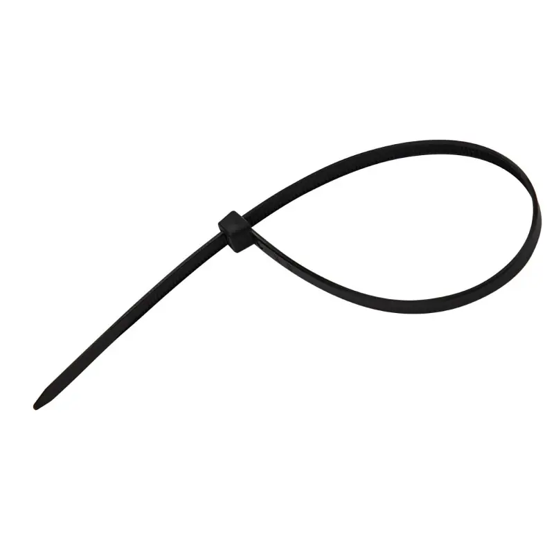 K dispozici - KesTek Stahovací pásky plastové 4,8x250 mm, černé, 50 ks
