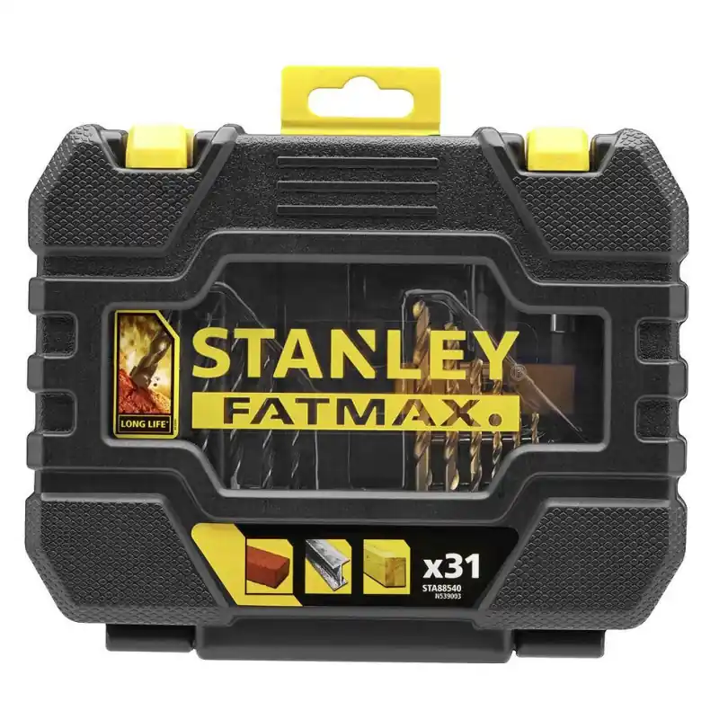 STANLEY Vrtáky do kovu, dřeva, zdiva, 31-dílná sada FatMax® STA88540 - Nově v sortimentu