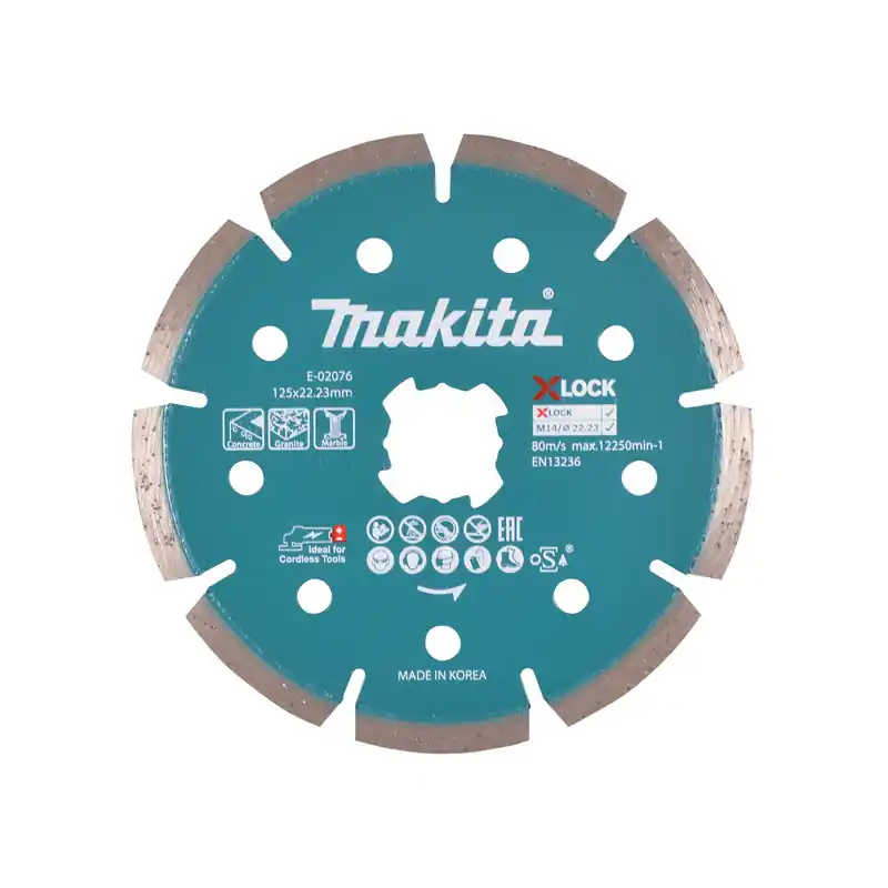 MAKITA Řezný kotouč diamantový 125 mm XLOCK pro úhlové brusky - Oblíbený produkt