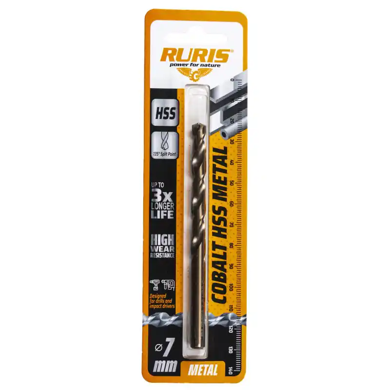 RURIS Vrták do kovu Kobalt HSS 7 mm - Oblíbený produkt
