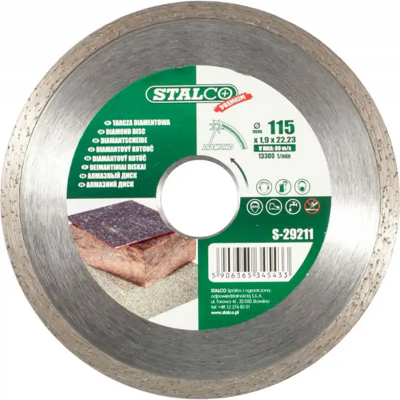 Mezi nejprodávanějšími | STALCO Diamantový řezný kotouč plný 230x2,4x22,23 mm Premium
