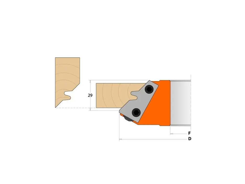 Akční cena | CMT Nůž pro C694011 - pár žiletek 43x23x2mm
