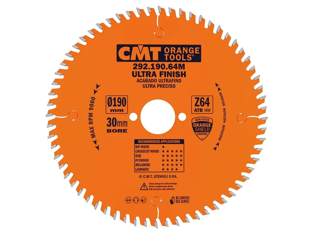 CMT Orange Pilový kotouč pro elektronářadí, finální řez - D210x2,8 d30 Z64 HW | Top produkt