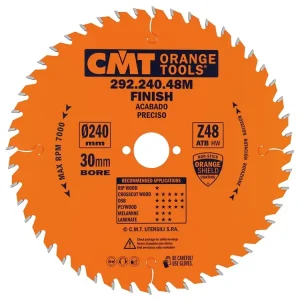 Velmi populární | CMT Orange Pilový kotouč pro elektronářadí, finální řez - D240x2,8 d30 Z48 HW