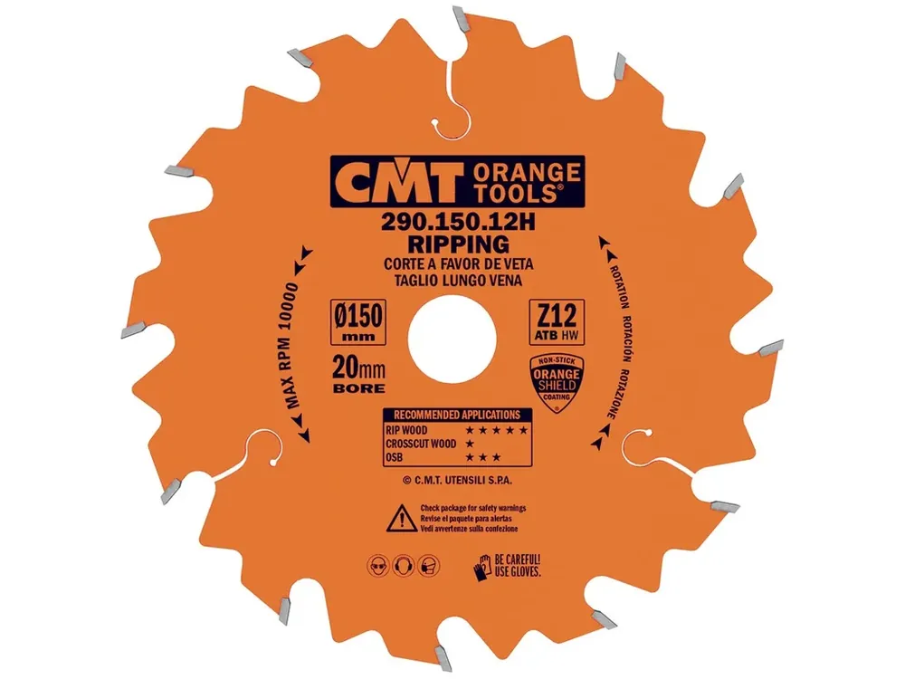 CMT Orange Pilový kotouč pro elektronářadí, podélný řez - D160x20 Z12 HW | Výhodná koupě