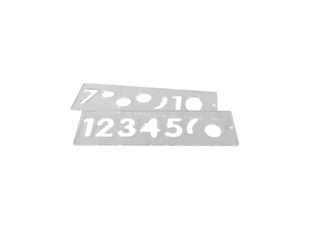 Mezi nejprodávanějšími - Frézovací sada šablon na číslice, vel.57mm, 1-10