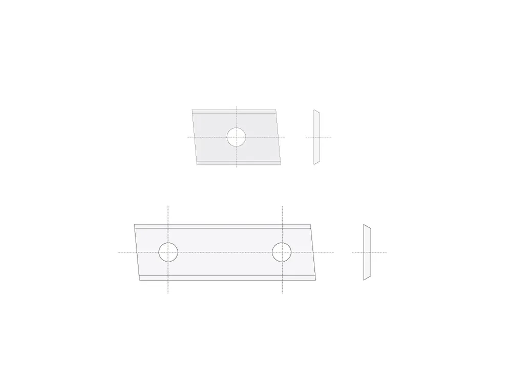IGM N014 Žiletka tvrdokovová Z2 zkosená - 40x12x1,5 UNI P - Akční nabídka
