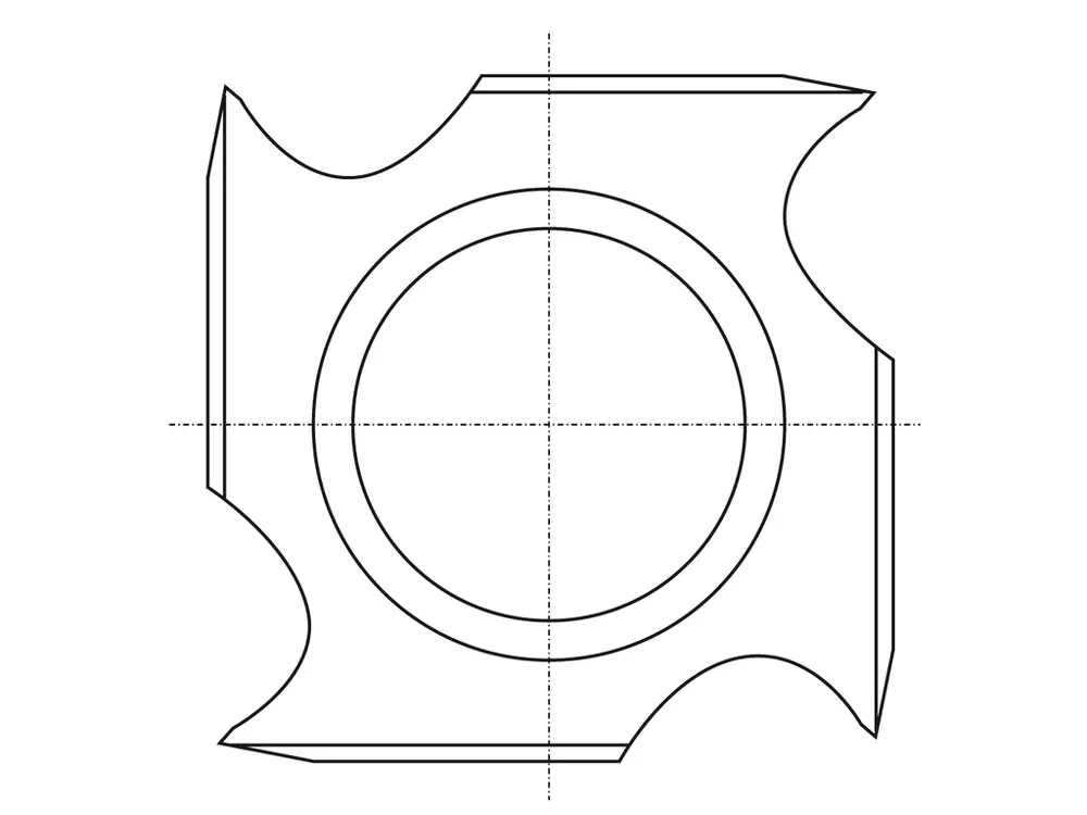 IGM N021 Žiletka tvrdokovová - 18x18x2,45 Dřevo+ | Žádaný produkt