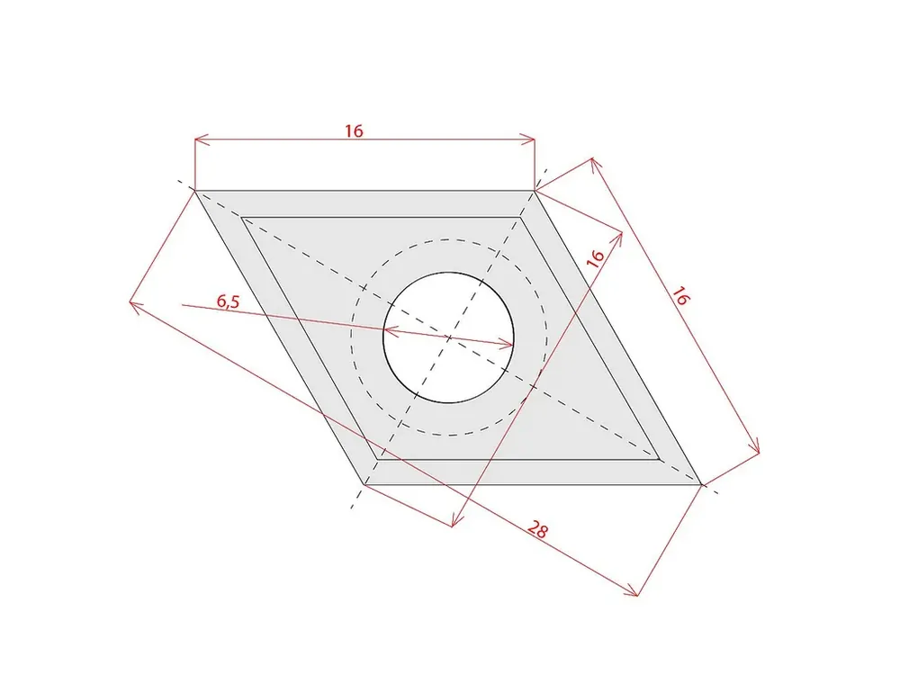 Kvalitní produkt - IGM N023 Žiletka tvrdokovová - 16x28x2 Dřevo+