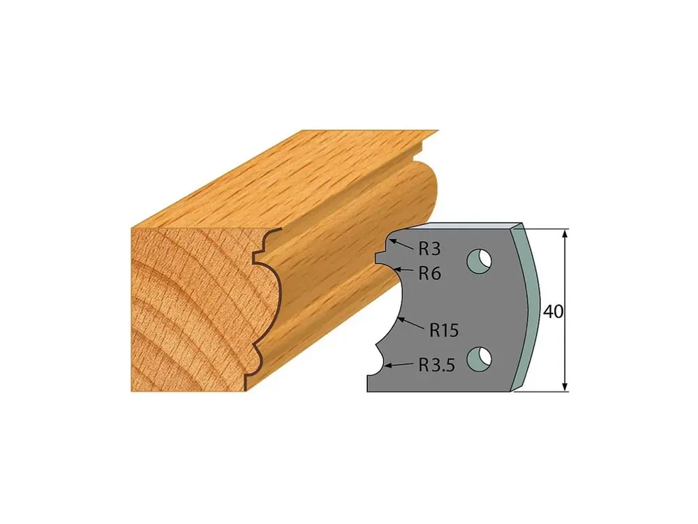 IGM profil 104 - pár omezovačů 40x4mm SP - Extra sleva