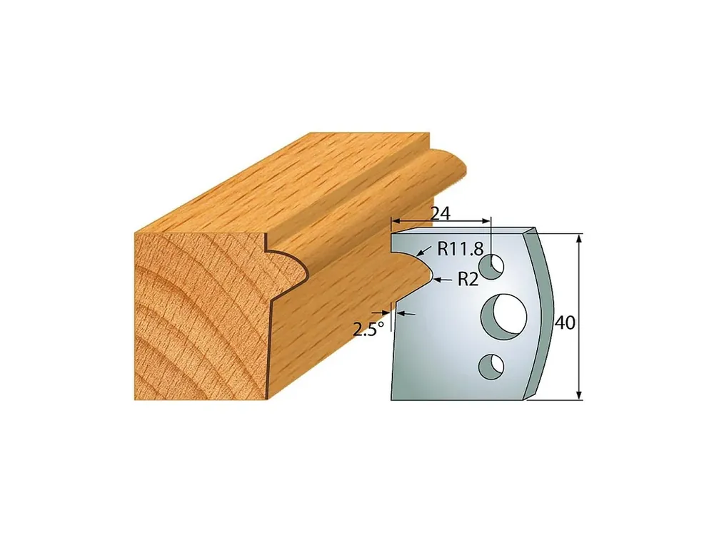 Výprodej | IGM profil 135 - pár nožů 40x4mm SP