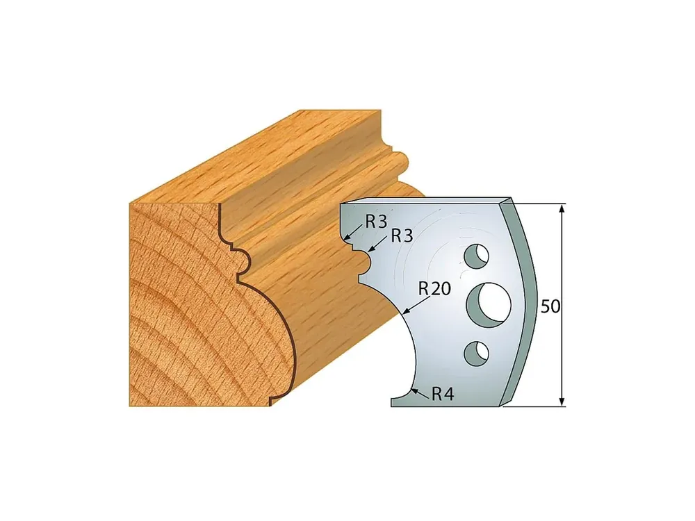IGM profil 501 - pár nožů 50x4mm SP | Prodejní hit