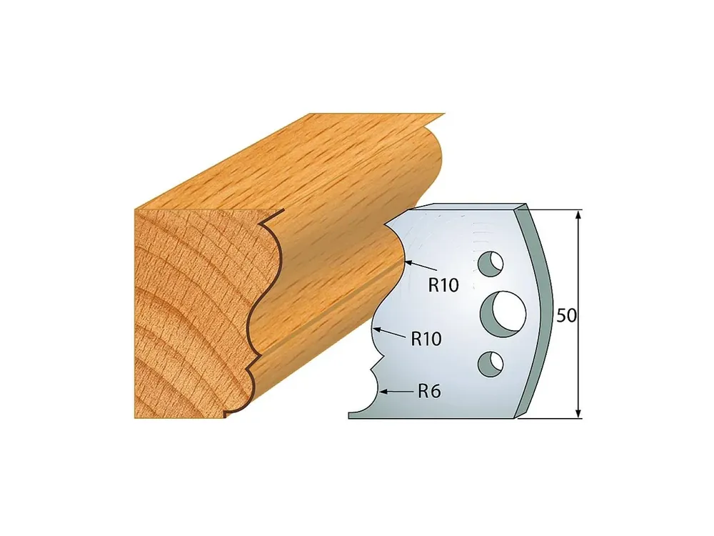Špičková kvalita - IGM profil 506 - pár nožů 50x4mm SP