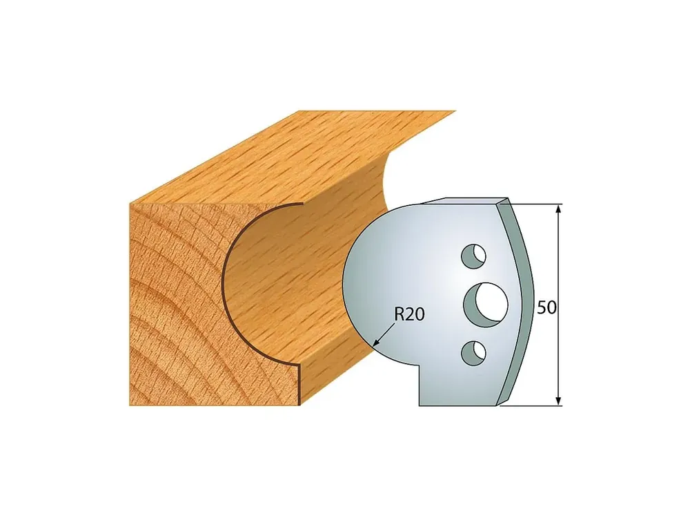 IGM profil 562 - pár nožů 50x4mm SP | Prémiová kvalita