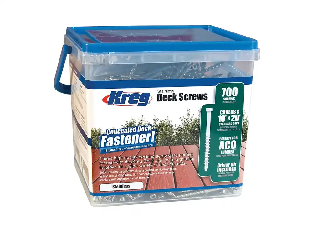Akční cena | Kreg Nerez Vruty pro terasy, sada 700 ks, 51 mm