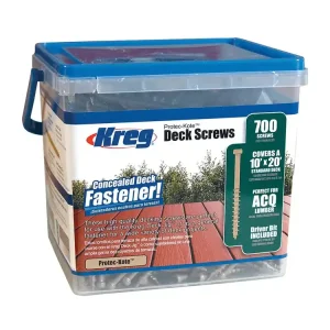 Kreg Protec-Kote Vruty pro terasy, sada 700 ks, 51 mm - Vrácení zdarma
