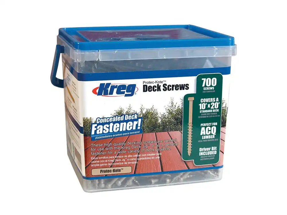 Kreg Protec-Kote Vruty pro terasy, sada 700 ks, 51 mm - Vrácení zdarma