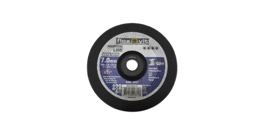 Velmi oblíbený produkt - Brusný kotouč Flexovit na ocel a nerez 180 x 7 x 22 mm
