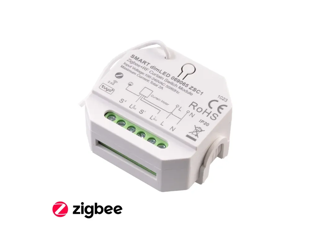 SMART spínač dimLED Zigbee ZSC1 pro rolety a žaluzie - Právě v prodeji