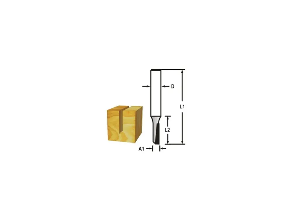 Drážkovací fréza 1 břit stopka 8 mm,5x13x48 mm | Nově v nabídce