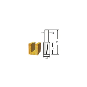 Drážkovací fréza 2 břit stopka 6 mm,20x19x51 mm | Vrácení zdarma