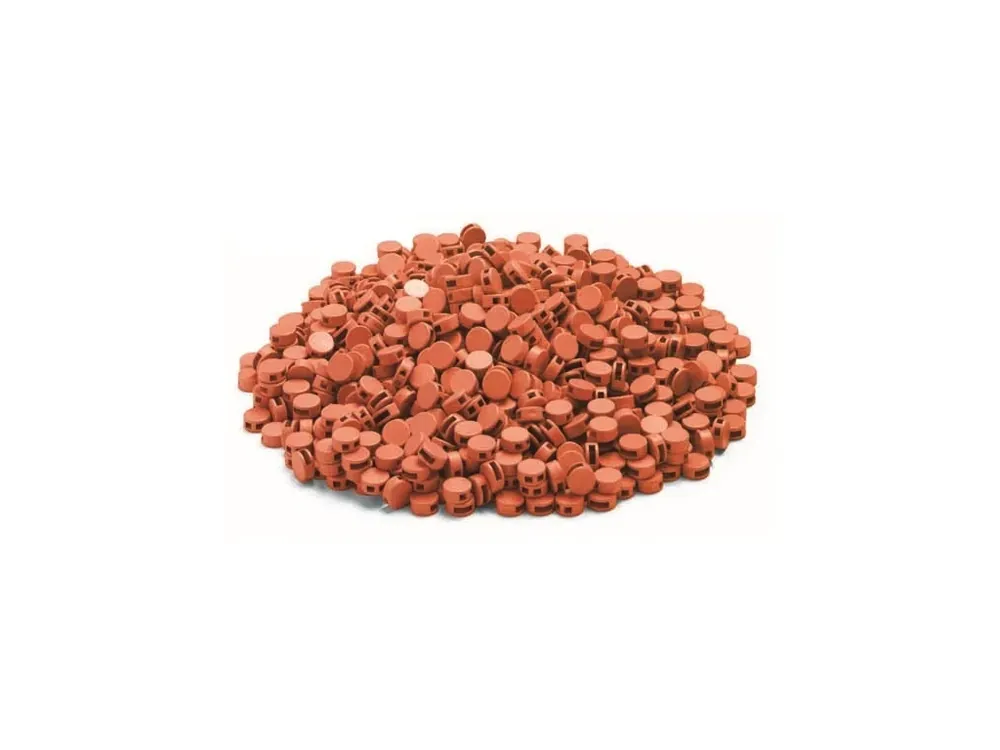 Umělohmotná oranžová plomba o 8 mm (1000 ks) | Bestseller