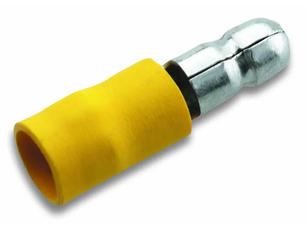 Izolovaný konektor Cu 4-6/5 mm, žlutý (100 ks) - Výprodej