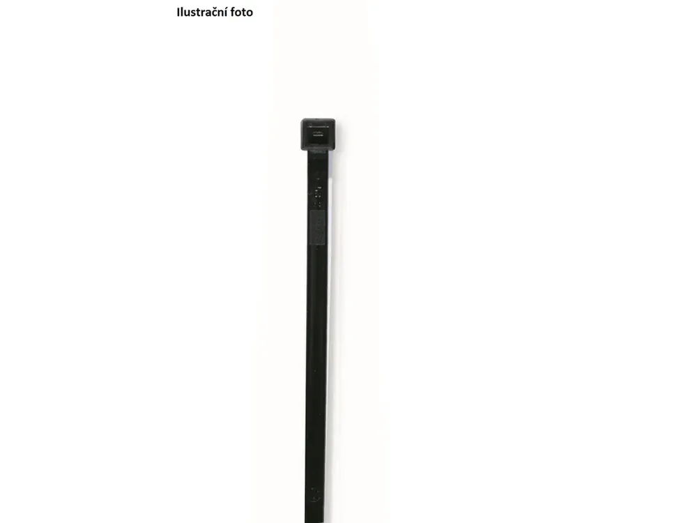 Vázací páska černá UV 360 x 7,5 mm (100 ks) | Zlevněno