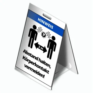 Lepenkový stojan DODRŽUJ ODSTUP! | Rychlé dodání